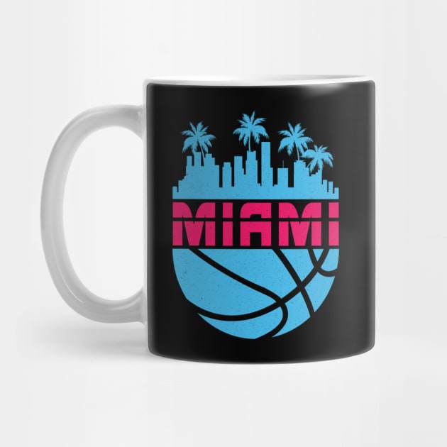 80's Miami Vice Basketball by TextTees